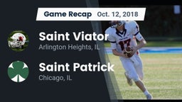 Recap: Saint Viator  vs. Saint Patrick  2018