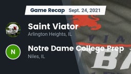Recap: Saint Viator  vs. Notre Dame College Prep 2021