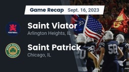 Recap: Saint Viator  vs. Saint Patrick  2023