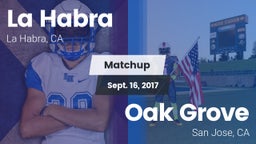 Matchup: La Habra  vs. Oak Grove  2017