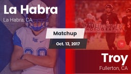 Matchup: La Habra  vs. Troy  2017