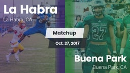 Matchup: La Habra  vs. Buena Park  2017