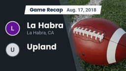 Recap: La Habra  vs. Upland 2018