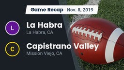 Recap: La Habra  vs. Capistrano Valley  2019