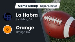Recap: La Habra  vs. Orange  2022