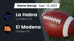 Recap: La Habra  vs. El Modena  2023