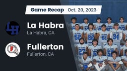 Recap: La Habra  vs. Fullerton  2023