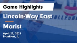 Lincoln-Way East  vs Marist  Game Highlights - April 22, 2021