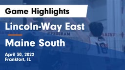 Lincoln-Way East  vs Maine South  Game Highlights - April 30, 2022