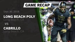 Recap: Long Beach Poly  vs. Cabrillo  2016
