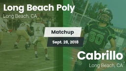 Matchup: Long Beach Poly vs. Cabrillo  2018