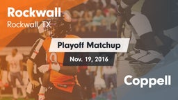 Matchup: Rockwall  vs. Coppell 2016