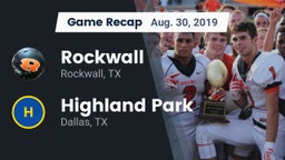 Recap: Rockwall  vs. Highland Park  2019