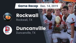 Recap: Rockwall  vs. Duncanville  2019