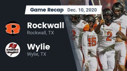 Recap: Rockwall  vs. Wylie  2020
