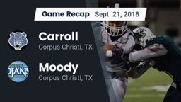 Recap: Carroll  vs. Moody  2018