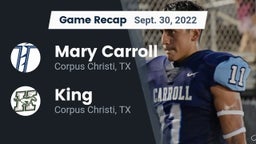 Recap: Mary Carroll  vs. King  2022