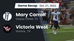 Recap: Mary Carroll  vs. Victoria West  2022