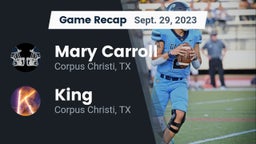 Recap: Mary Carroll  vs. King  2023