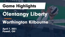 Olentangy Liberty  vs Worthington Kilbourne  Game Highlights - April 7, 2021