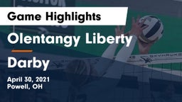 Olentangy Liberty  vs Darby  Game Highlights - April 30, 2021