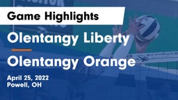 Olentangy Liberty  vs Olentangy Orange  Game Highlights - April 25, 2022