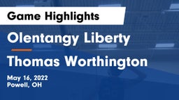 Olentangy Liberty  vs Thomas Worthington  Game Highlights - May 16, 2022
