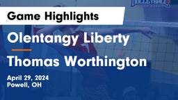 Olentangy Liberty  vs Thomas Worthington  Game Highlights - April 29, 2024