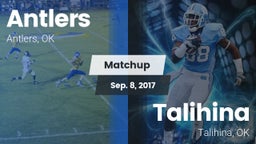 Matchup: Antlers  vs. Talihina  2017
