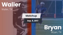 Matchup: Waller  vs. Bryan  2017