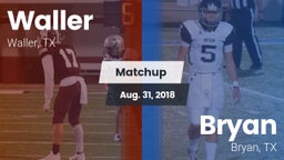 Matchup: Waller  vs. Bryan  2018