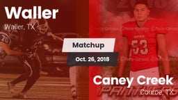 Matchup: Waller  vs. Caney Creek  2018