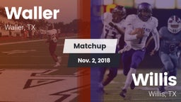 Matchup: Waller  vs. Willis  2018