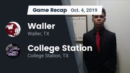 Recap: Waller  vs. College Station  2019