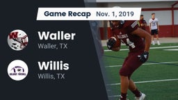 Recap: Waller  vs. Willis  2019