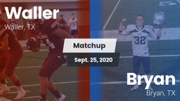 Matchup: Waller  vs. Bryan  2020