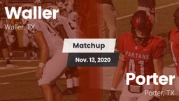 Matchup: Waller  vs. Porter  2020