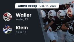 Recap: Waller  vs. Klein  2022