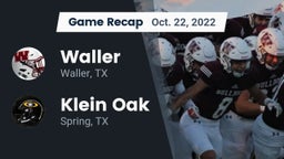 Recap: Waller  vs. Klein Oak  2022