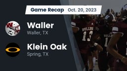 Recap: Waller  vs. Klein Oak  2023