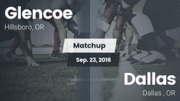 Matchup: Glencoe  vs. Dallas  2016