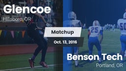 Matchup: Glencoe  vs. Benson Tech  2016