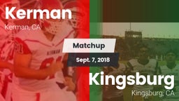 Matchup: Kerman  vs. Kingsburg  2018