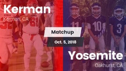 Matchup: Kerman  vs. Yosemite  2018