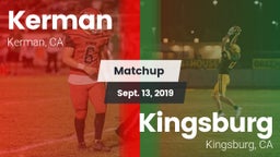 Matchup: Kerman  vs. Kingsburg  2019