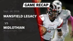 Recap: Mansfield Legacy  vs. Midlothian  2016