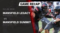 Recap: Mansfield Legacy  vs. Mansfield Summit  2016