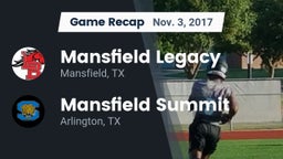 Recap: Mansfield Legacy  vs. Mansfield Summit  2017
