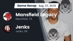 Recap: Mansfield Legacy  vs. Jenks  2018