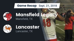Recap: Mansfield Legacy  vs. Lancaster  2018